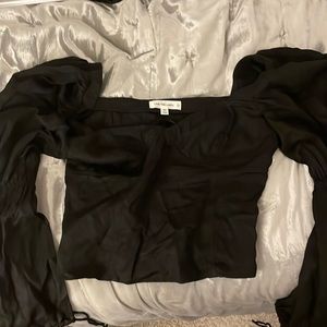 Lani the Label. Black cotton fitted top- can be worn any time in the year.